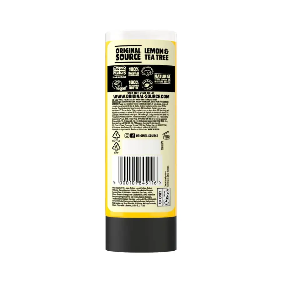 Lemon & Tea Tree Shower Gel - Image 2
