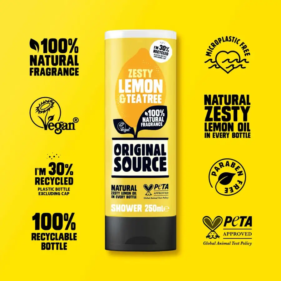 Lemon & Tea Tree Shower Gel - Image 3