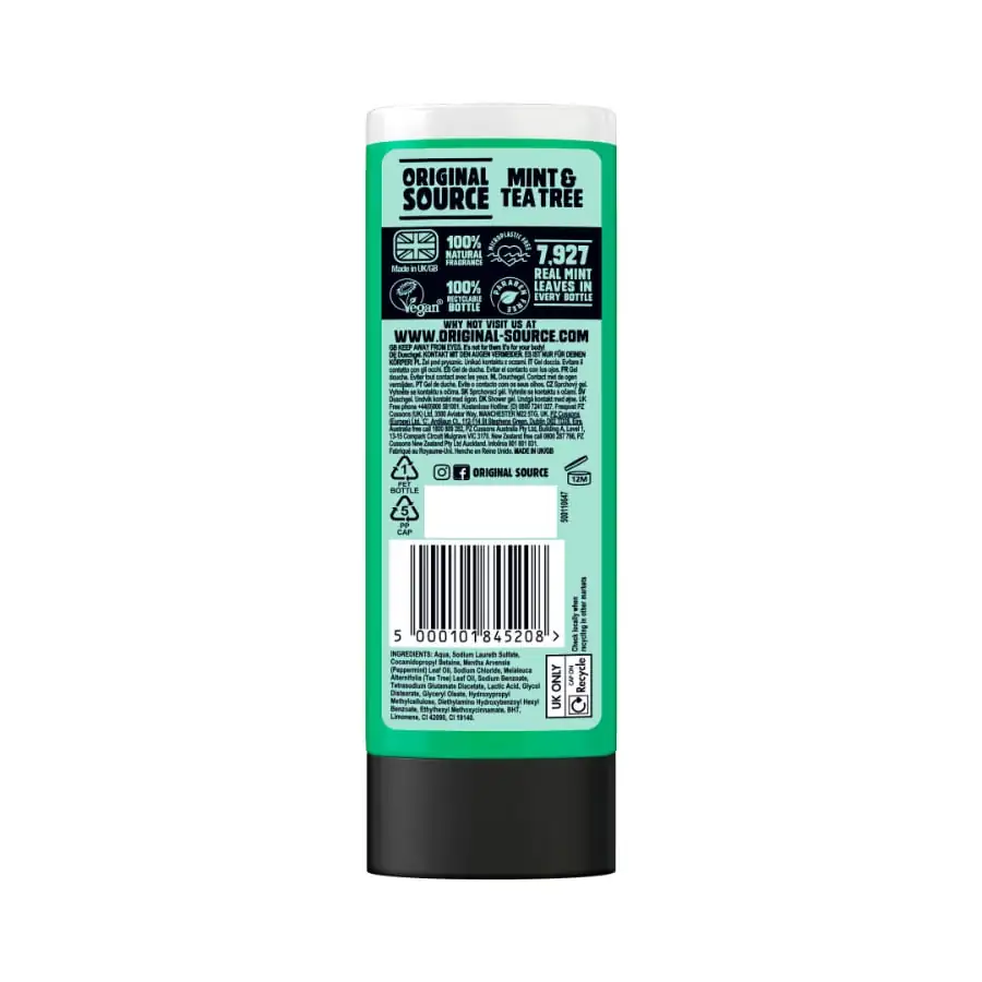 Mint & Tea Tree Shower Gel