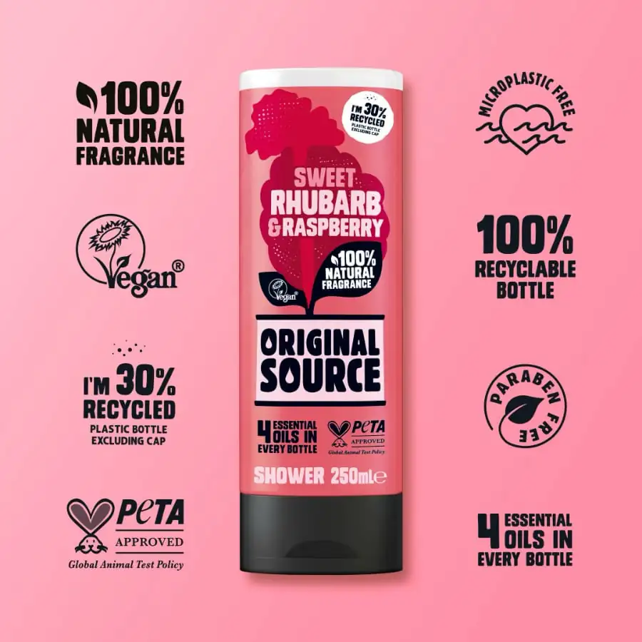 Rhubarb & Raspberry Shower Gel