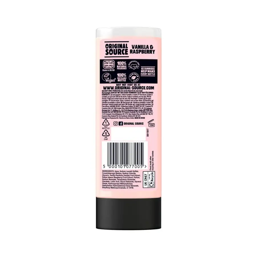 Vanilla & Raspberry Shower Gel