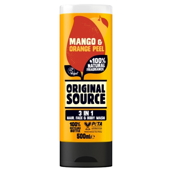 Mango & Orange Peel 3 in 1 Hair, Face & Body Wash