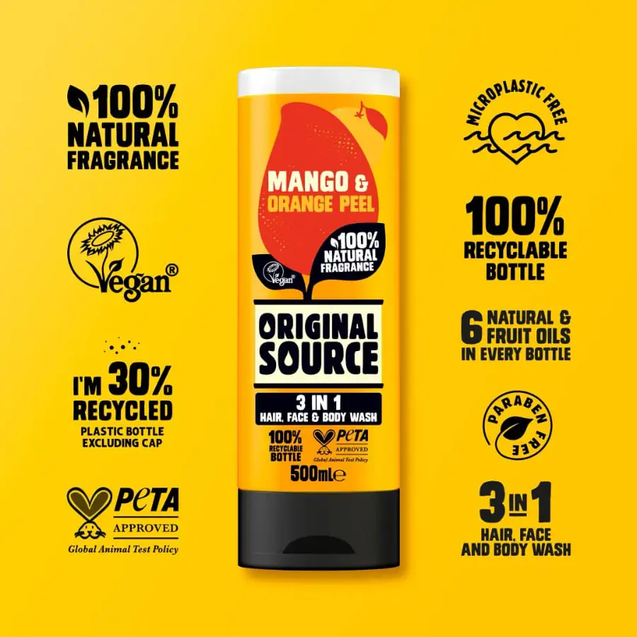 Mango & Orange Peel 3 in 1 Wash