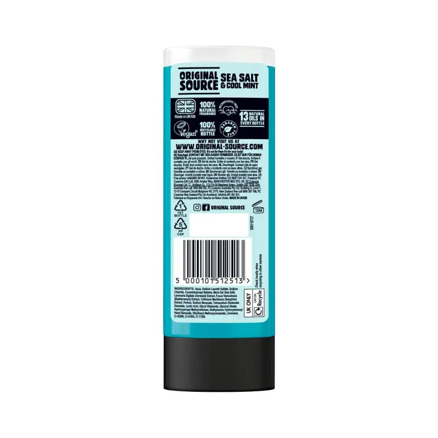 Sea Salt & Cool Mint 3 in 1 Wash