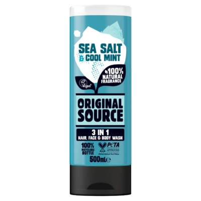 Sea Salt & Cool Mint 3 in 1 Hair, Face & Body Wash