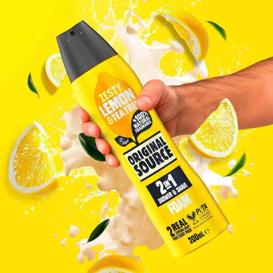 Lemon & Tea Tree 2 in 1 Shower and Shave Foam