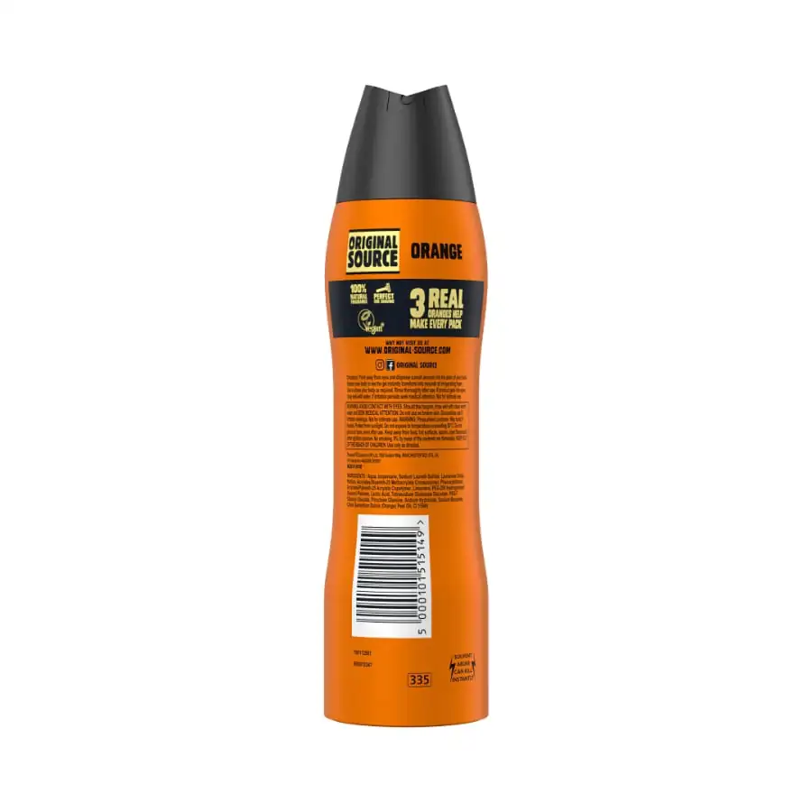 Orange 2 in 1 Shower & Shave Foam